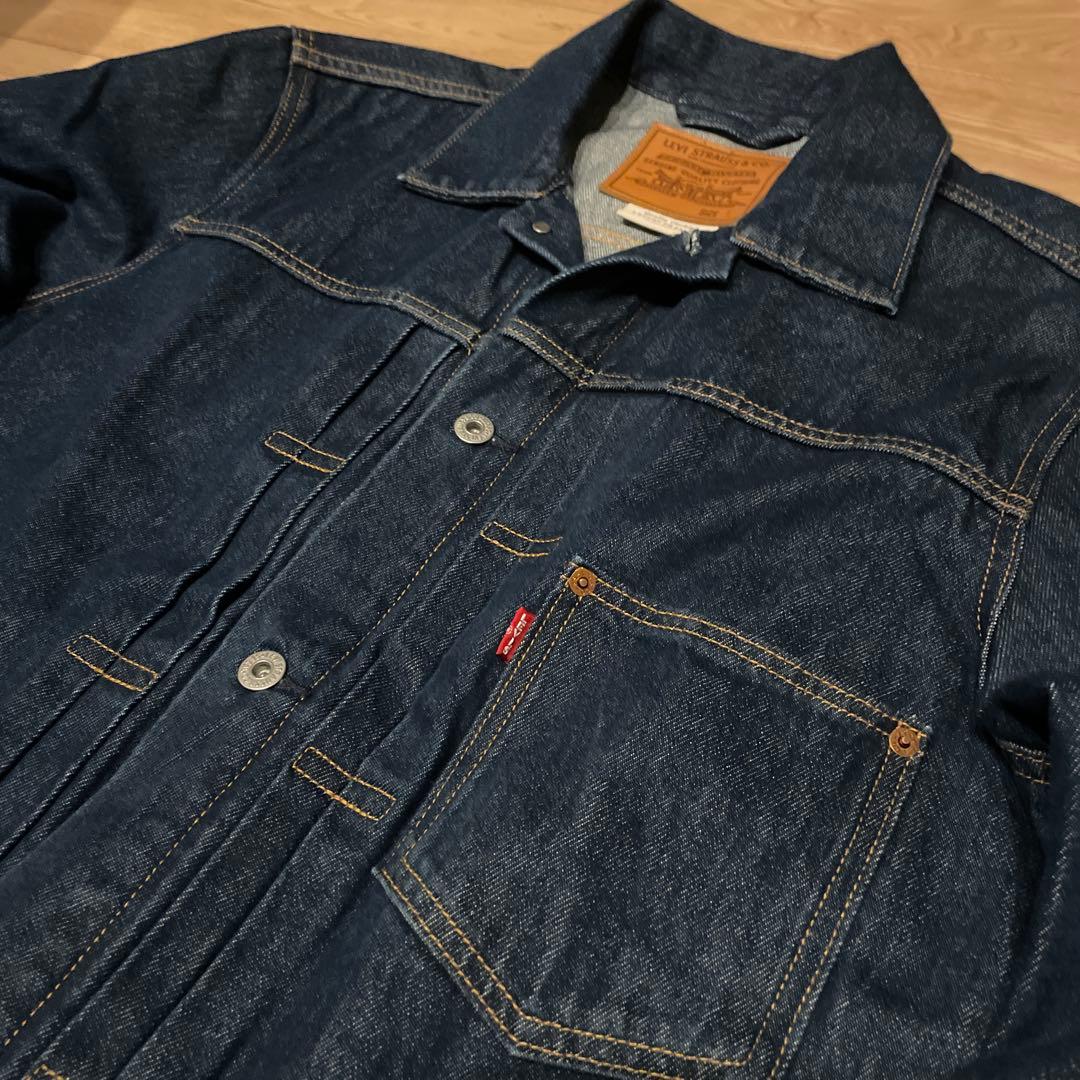 Levi's ダークブルー デニムジャケット　ダウンベスト付き