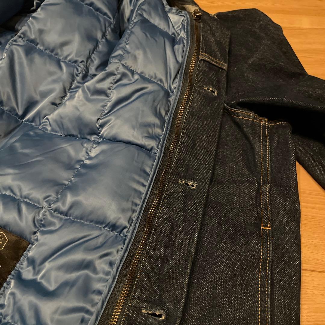 Levi's ダークブルー デニムジャケット　ダウンベスト付き