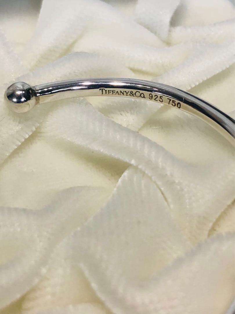 Tiffany & Co. ティファニー シルバー925 K18 YGバングル