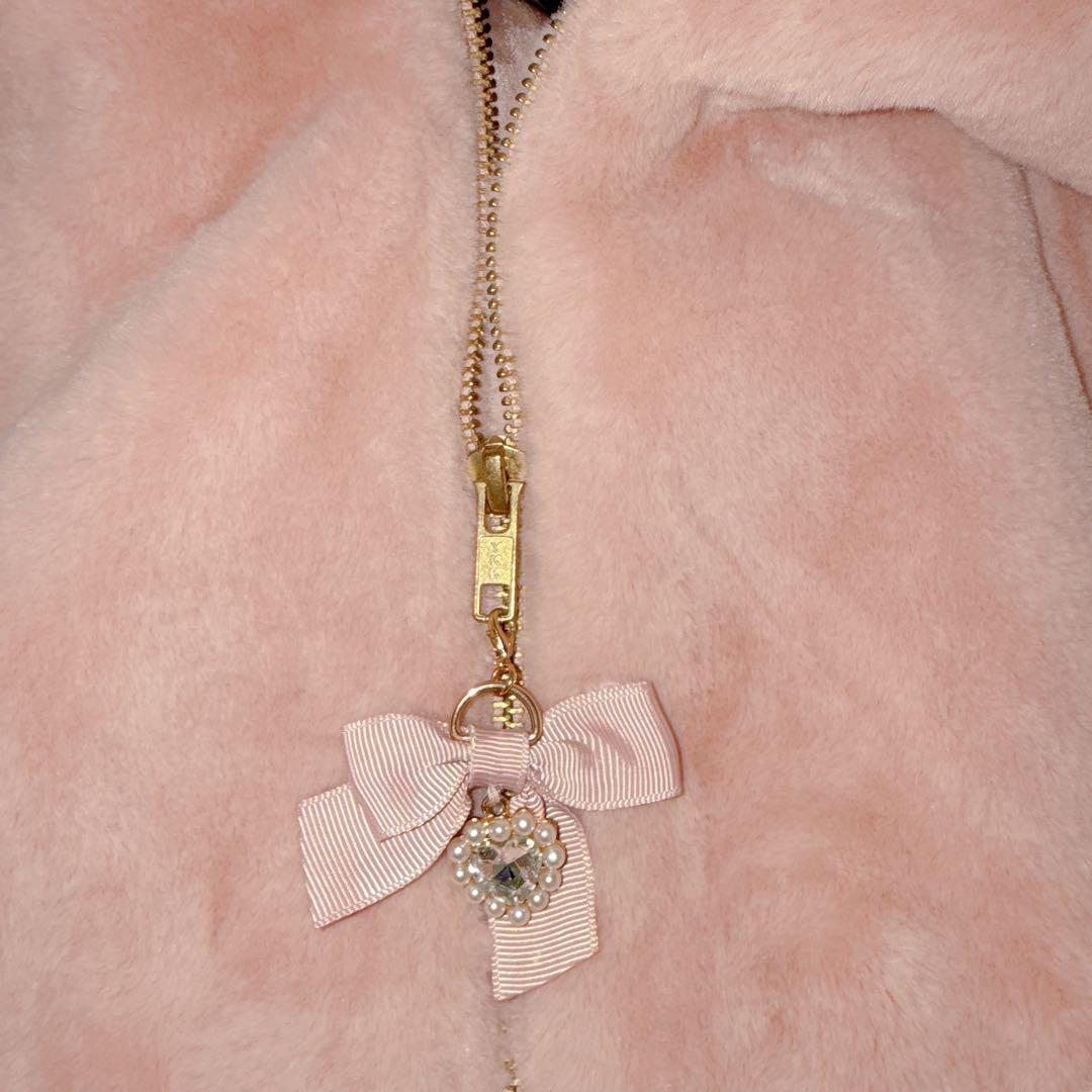 LIZLISA うさみみファーブルゾン ピンク