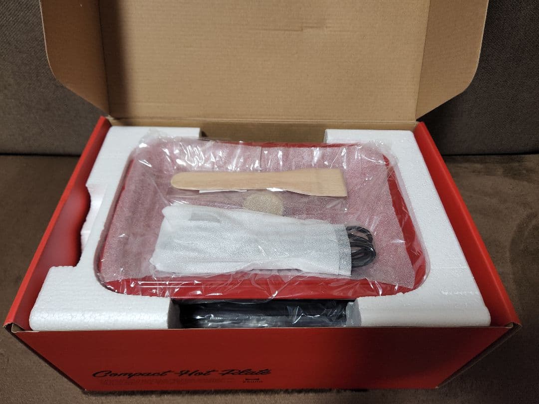 【寒い日におすすめ】BRUNO コンパクトホットプレート赤