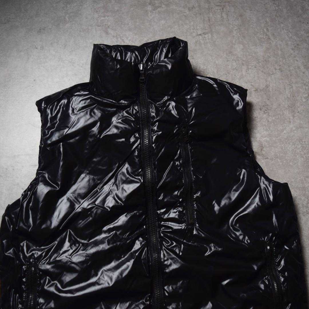 y2k TATRAS ダウンベスト 光沢 リバーシブル ダイヤキルト 平成ギャル