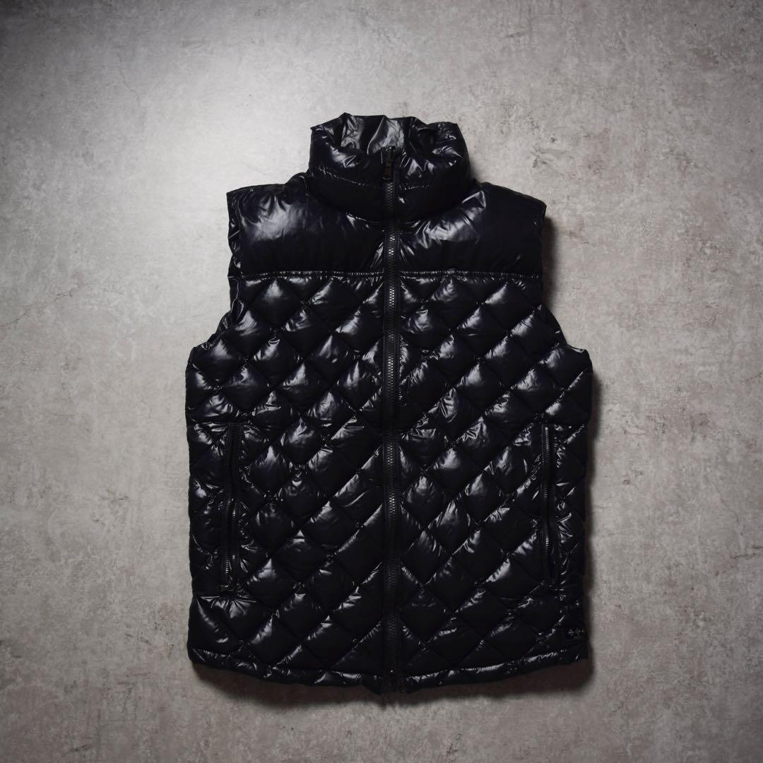 y2k TATRAS ダウンベスト 光沢 リバーシブル ダイヤキルト 平成ギャル