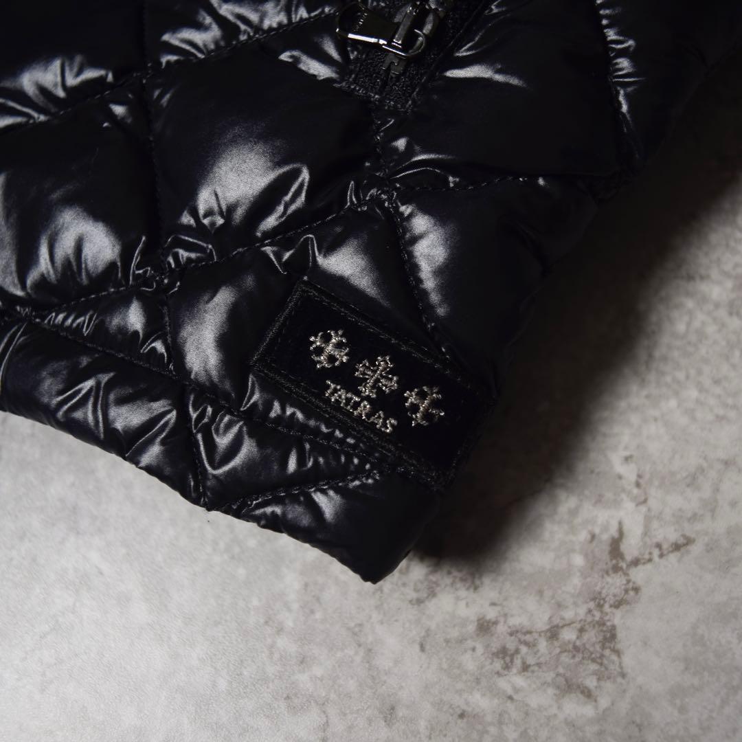 y2k TATRAS ダウンベスト 光沢 リバーシブル ダイヤキルト 平成ギャル