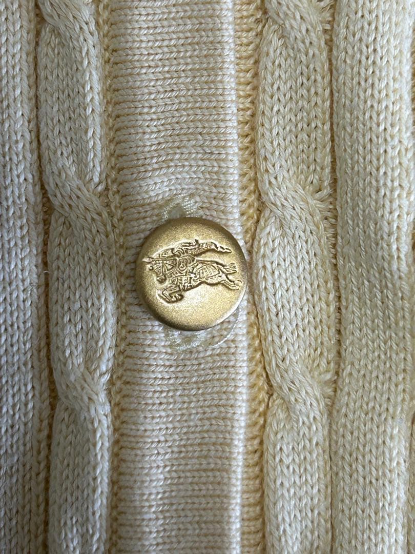 Burberrys ケーブルニット　アンサンブルセット　金ボタン　ホースロゴ