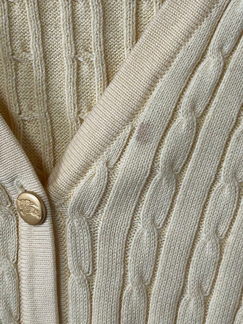 Burberrys ケーブルニット　アンサンブルセット　金ボタン　ホースロゴ