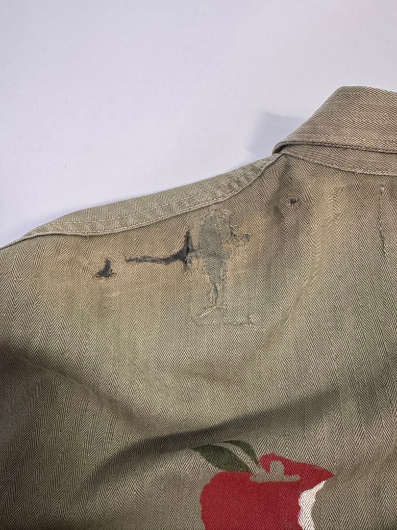 40s P-41 USMC HBT リンゴ アップル ミリタリービンテージ