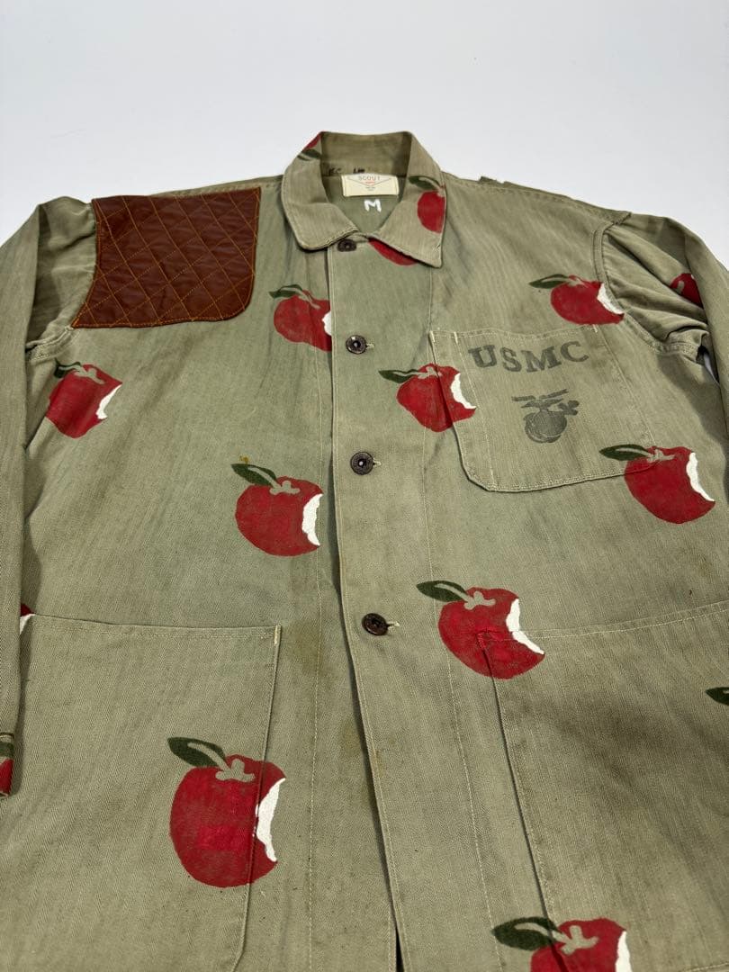 40s P-41 USMC HBT リンゴ アップル ミリタリービンテージ