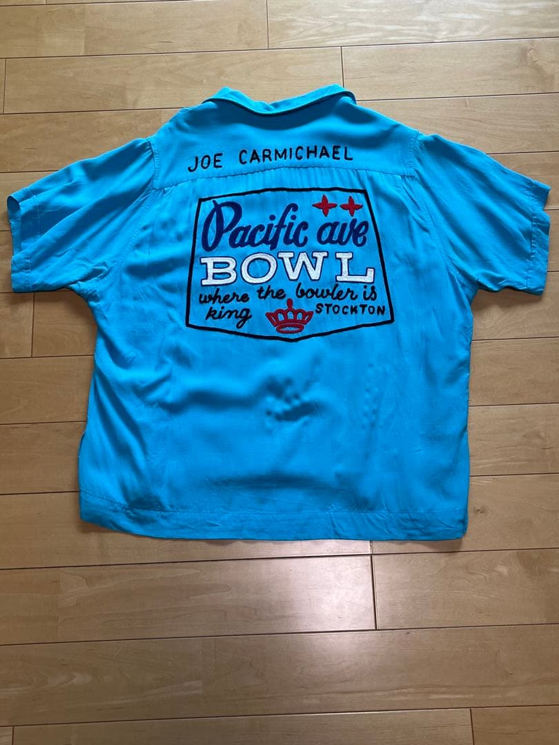 50s KingLouie ボーリングシャツ レーヨン ギャバジン