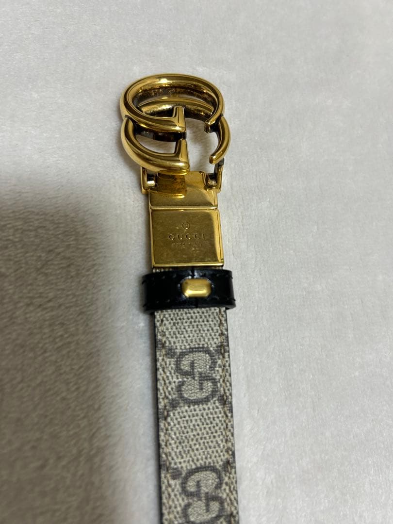 GUCCI グレー ブラック ベルト