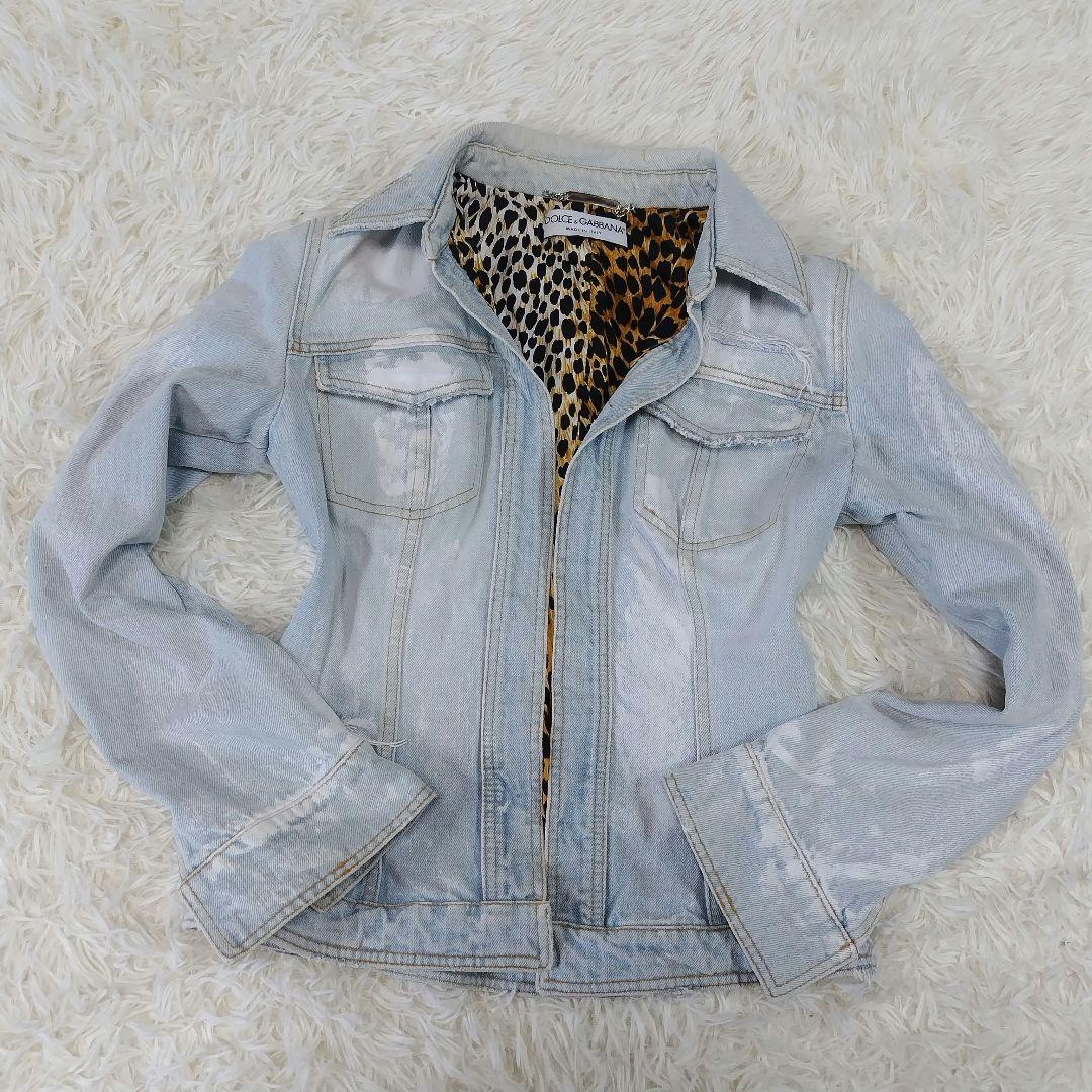 DOLCE&GABBANA Y2K Gジャン レオパード柄 40