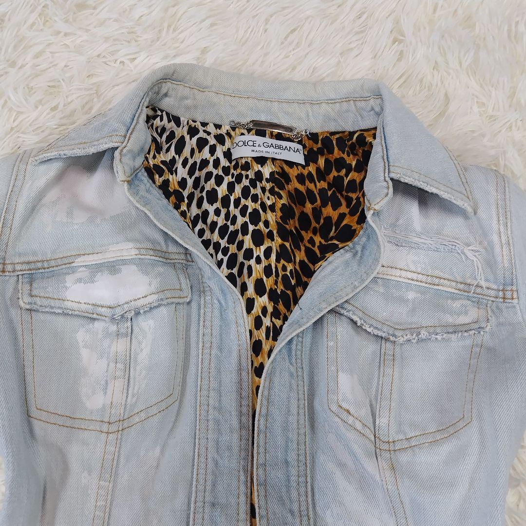 DOLCE&GABBANA Y2K Gジャン レオパード柄 40