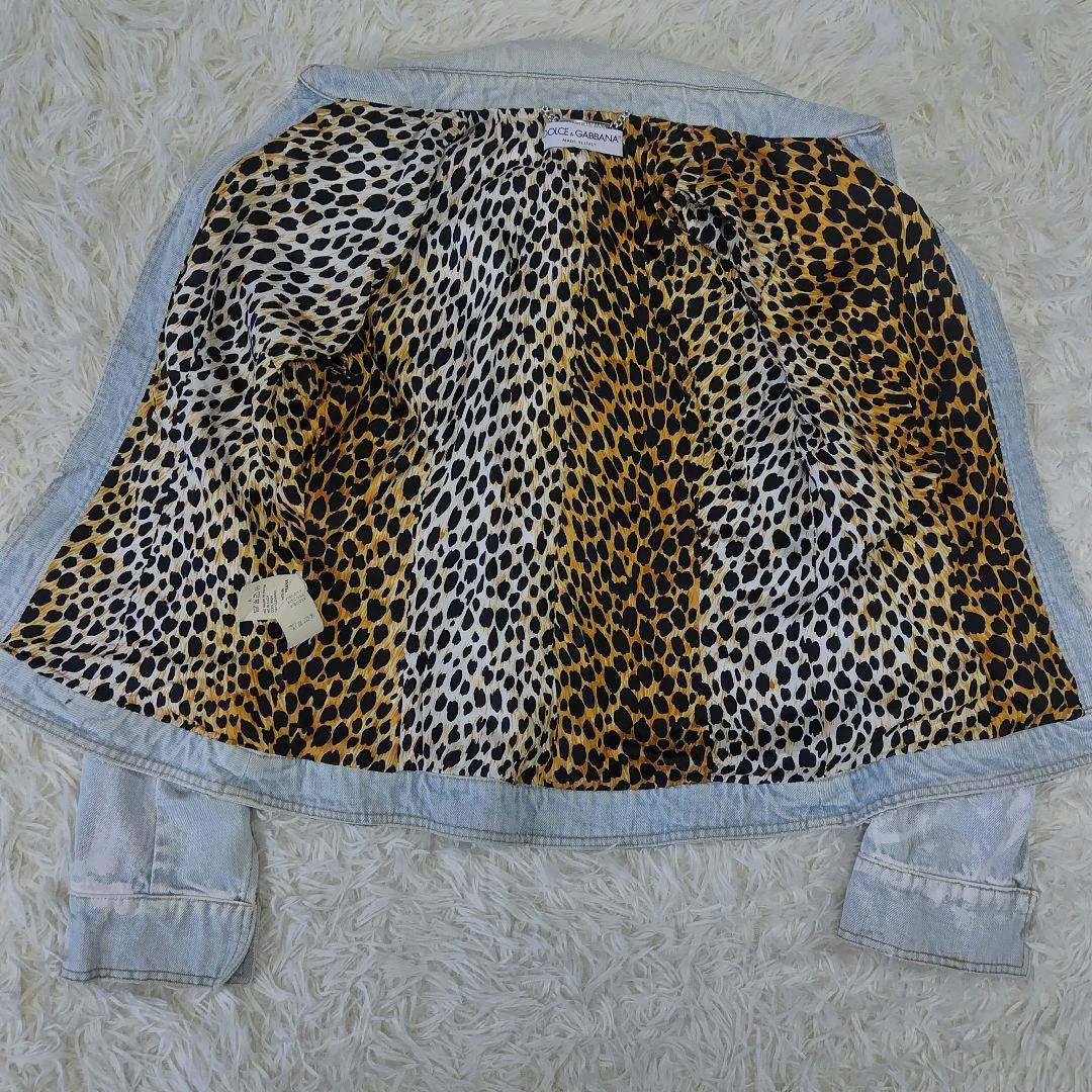DOLCE&GABBANA Y2K Gジャン レオパード柄 40