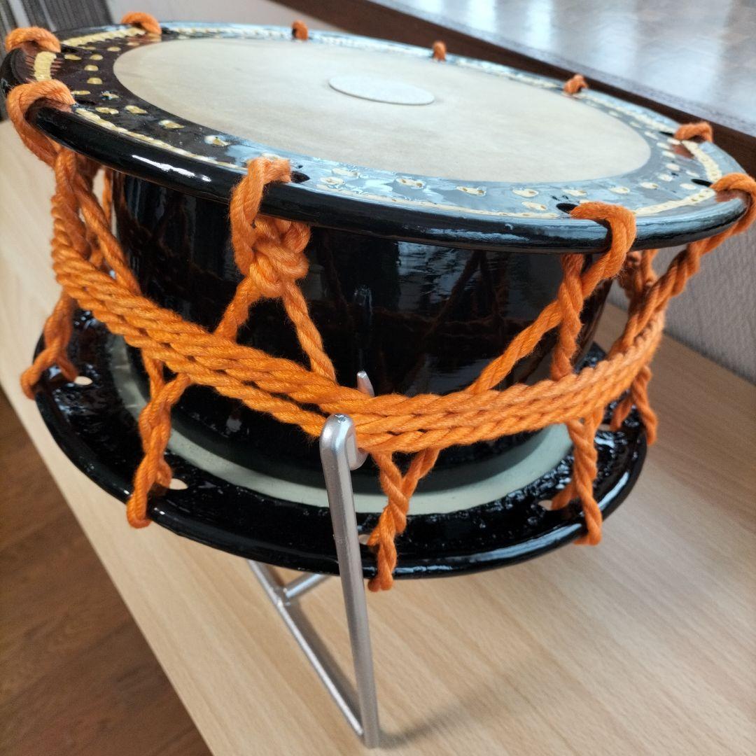 締太鼓　テレン台　バチ2本付　中古良品