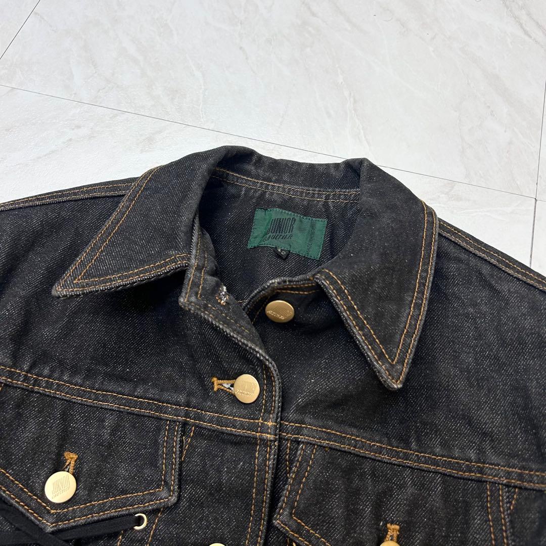JEAN PAUL GAULTIER レース コルセット デニムジャケット 42