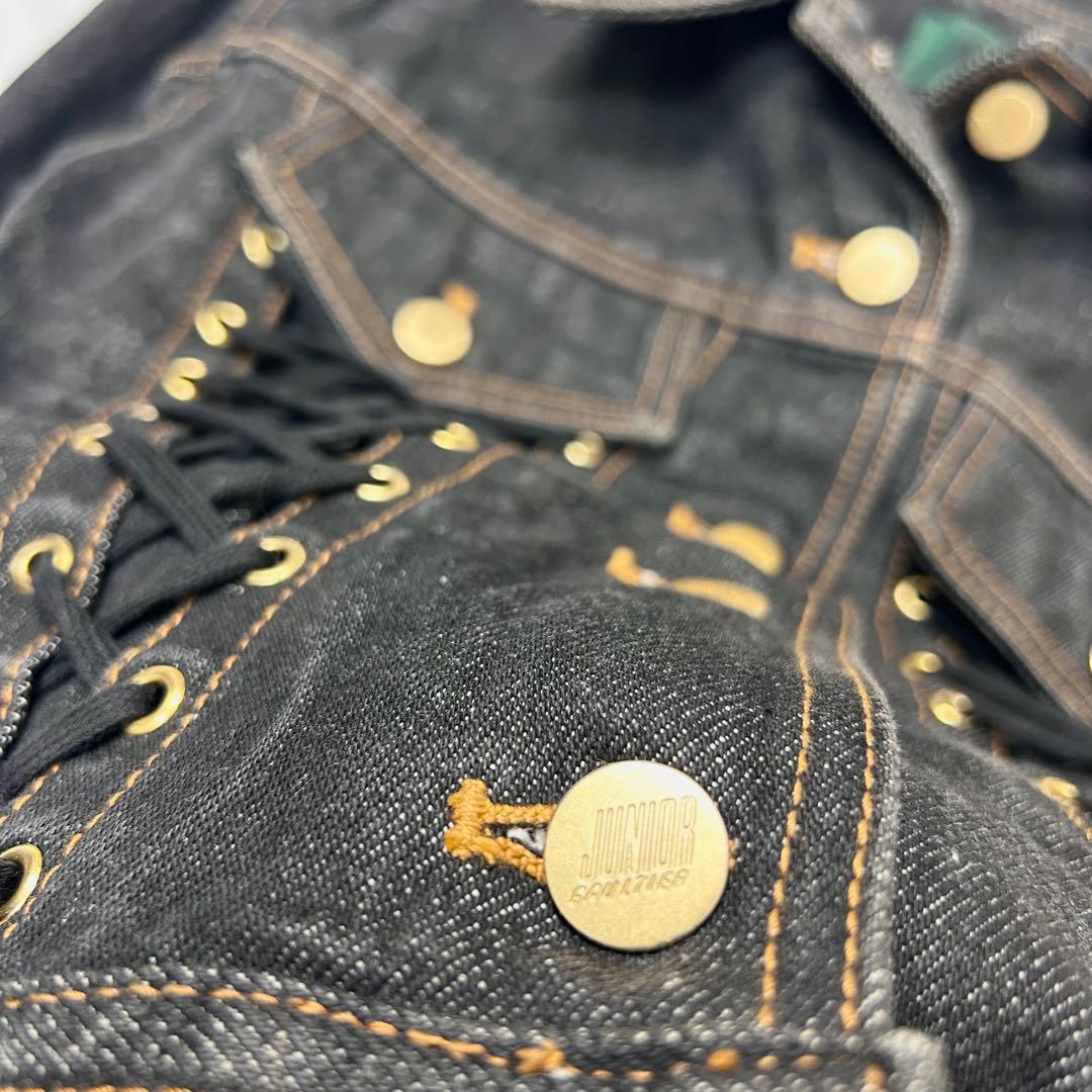 JEAN PAUL GAULTIER レース コルセット デニムジャケット 42