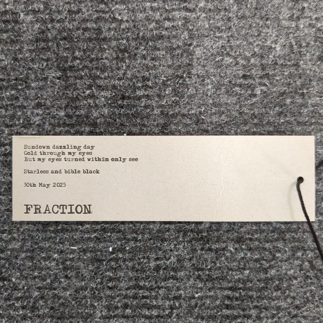 【FRACTION】CAVE BLAZER (四分一ボタン) 25AW