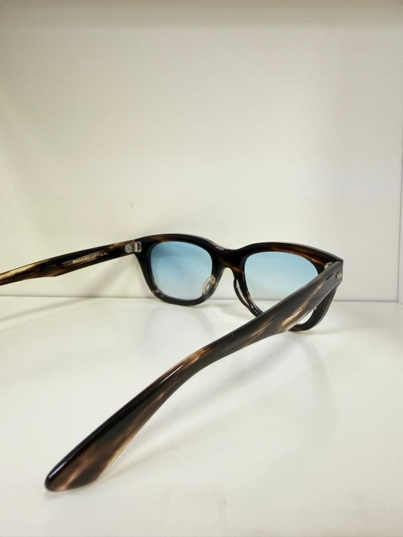 ビューティー&ユース 金子眼鏡 別注 サングラス ブラウン 青レンズ　度なし