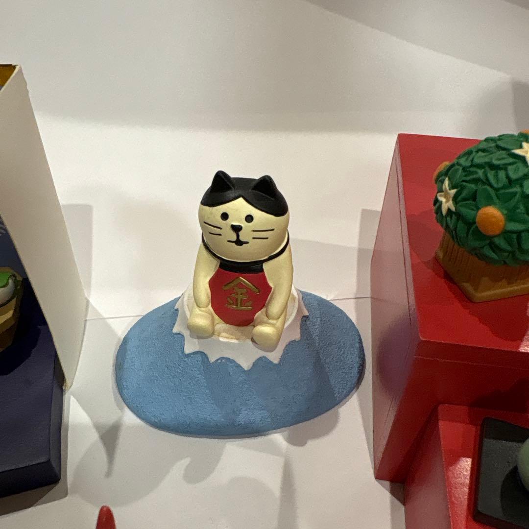 デコレ　コンコンブル　端午の節句とひな祭り　猫の置物セット