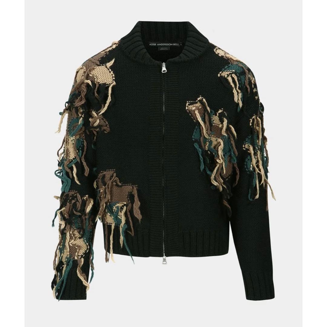 新品未使用/定価3.4万　AnderssonBell24AWカモフラジップニット