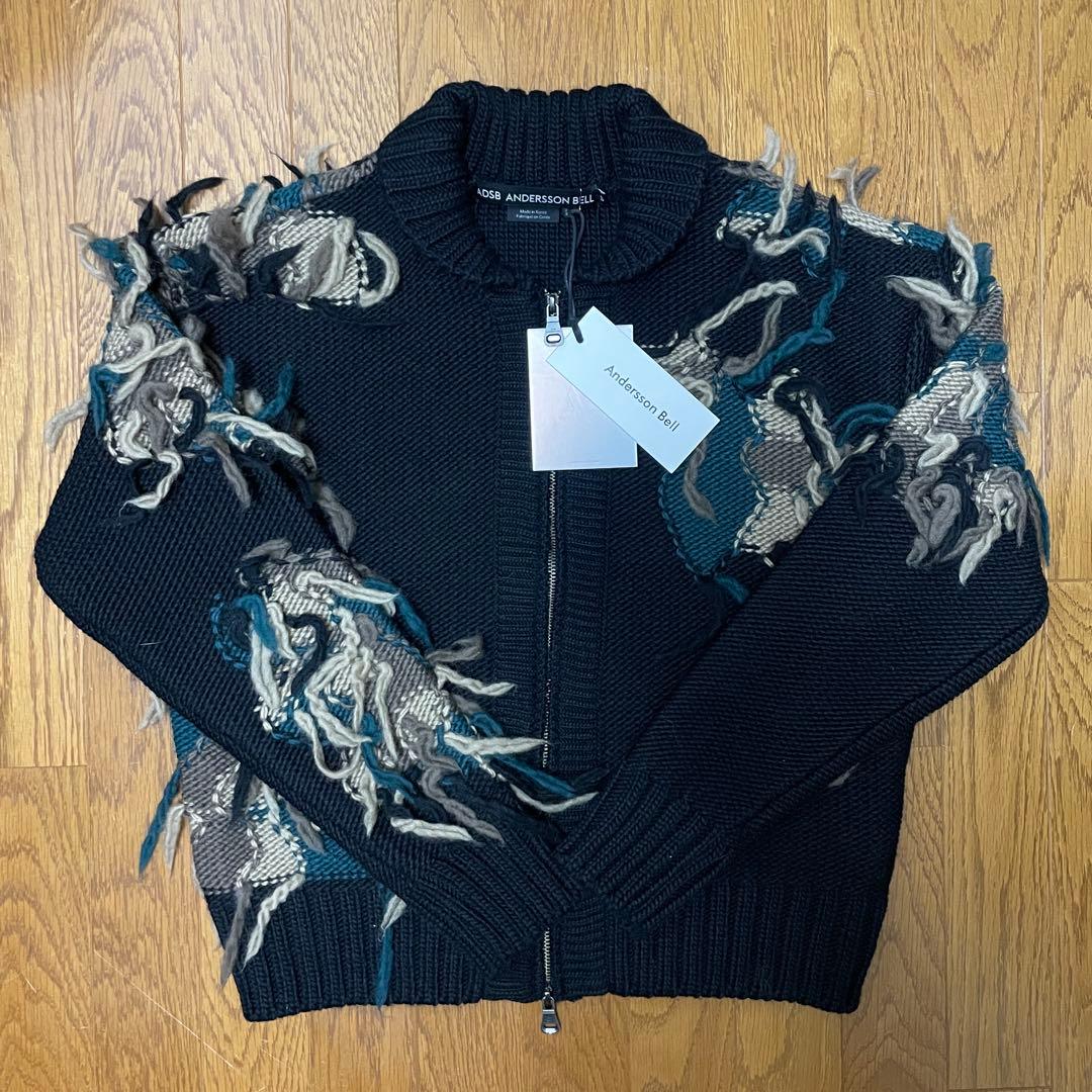 新品未使用/定価3.4万　AnderssonBell24AWカモフラジップニット