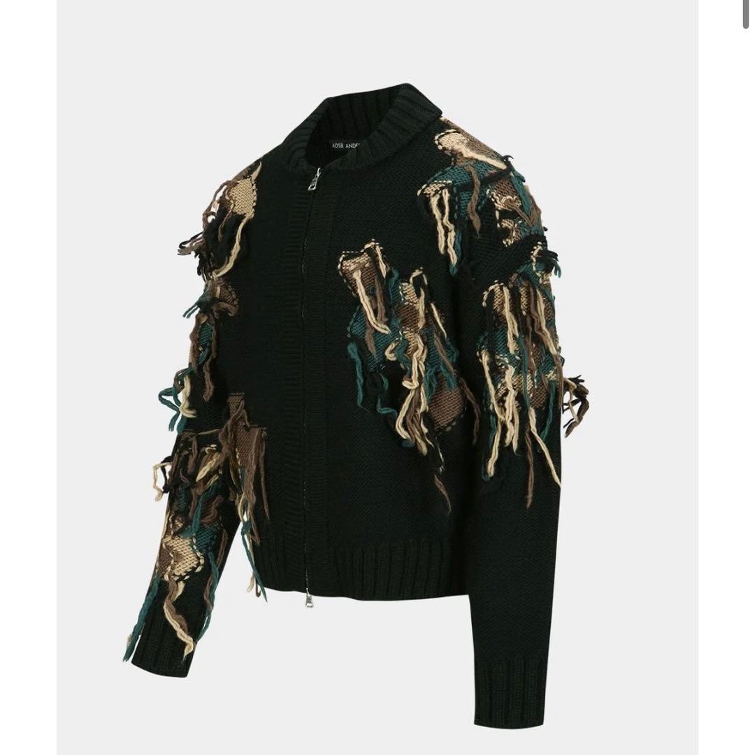 新品未使用/定価3.4万　AnderssonBell24AWカモフラジップニット