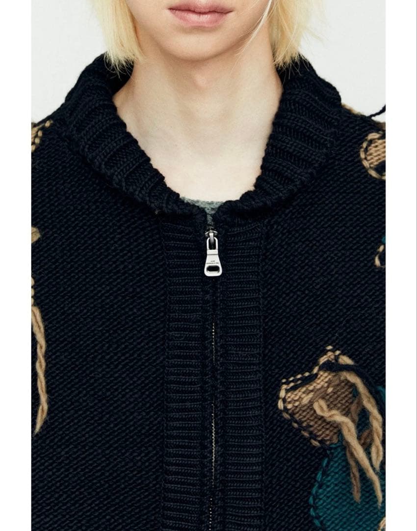 新品未使用/定価3.4万　AnderssonBell24AWカモフラジップニット