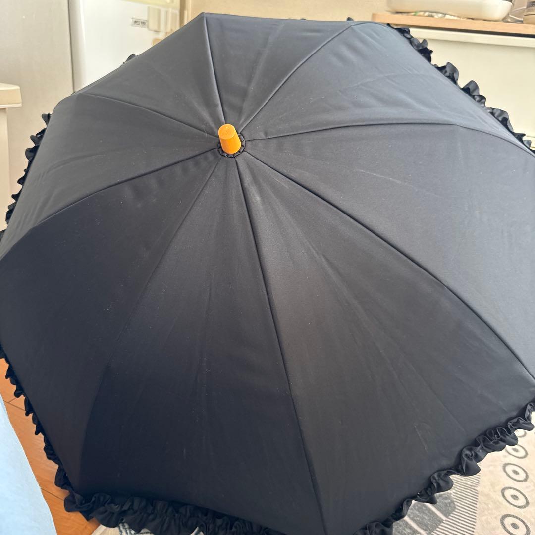 サンバリア100 黒 2段折り 日傘