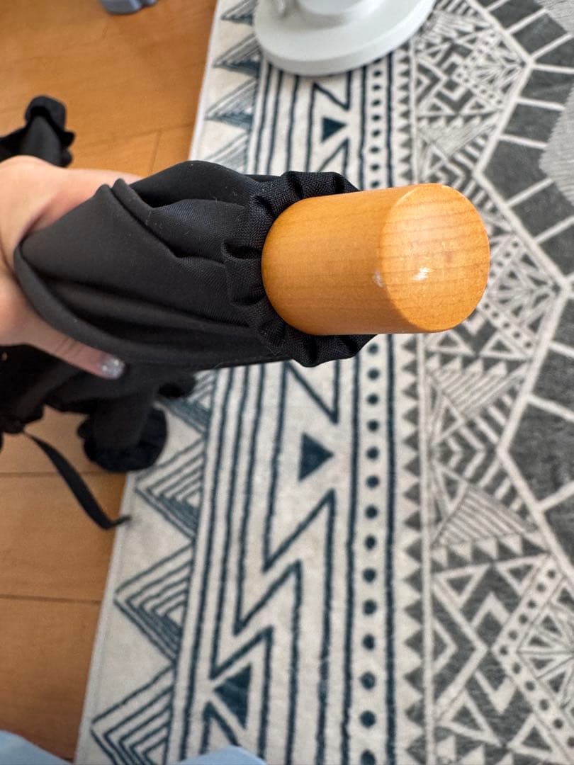 サンバリア100 黒 2段折り 日傘