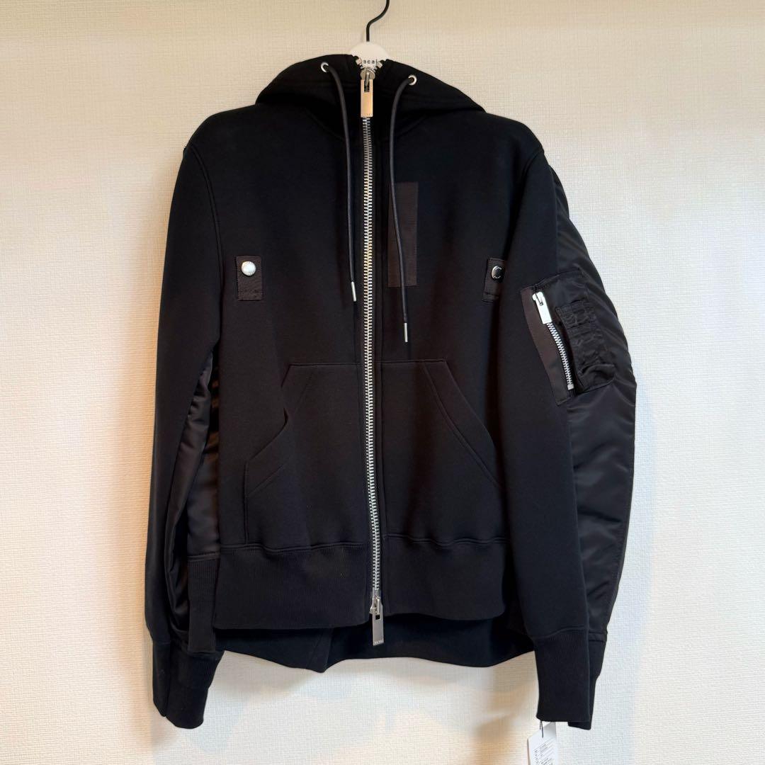 サカイ sacai Sponge Nylon Twill Hoodie パーカー