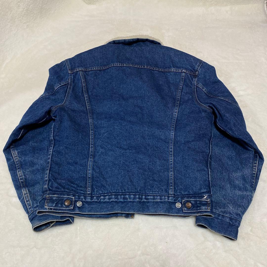 極美品　濃紺　リーバイス Levi's USA製 ボア デニムジャケット 80s