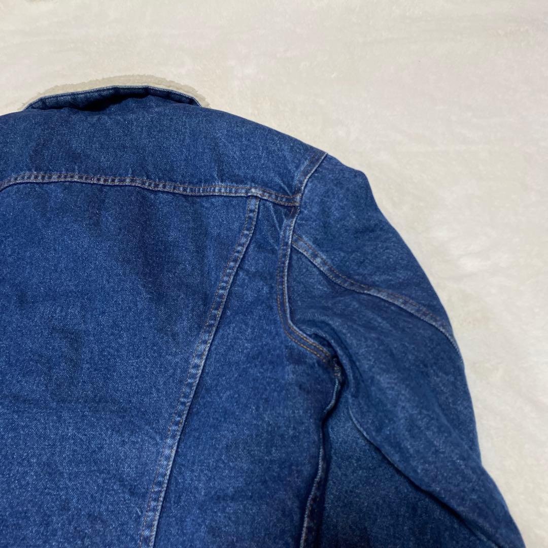 極美品　濃紺　リーバイス Levi's USA製 ボア デニムジャケット 80s