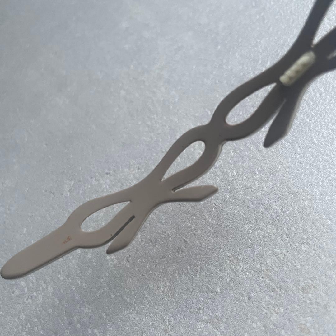 アレクサンドルドゥパリ リボン カチューシャ ベージュ