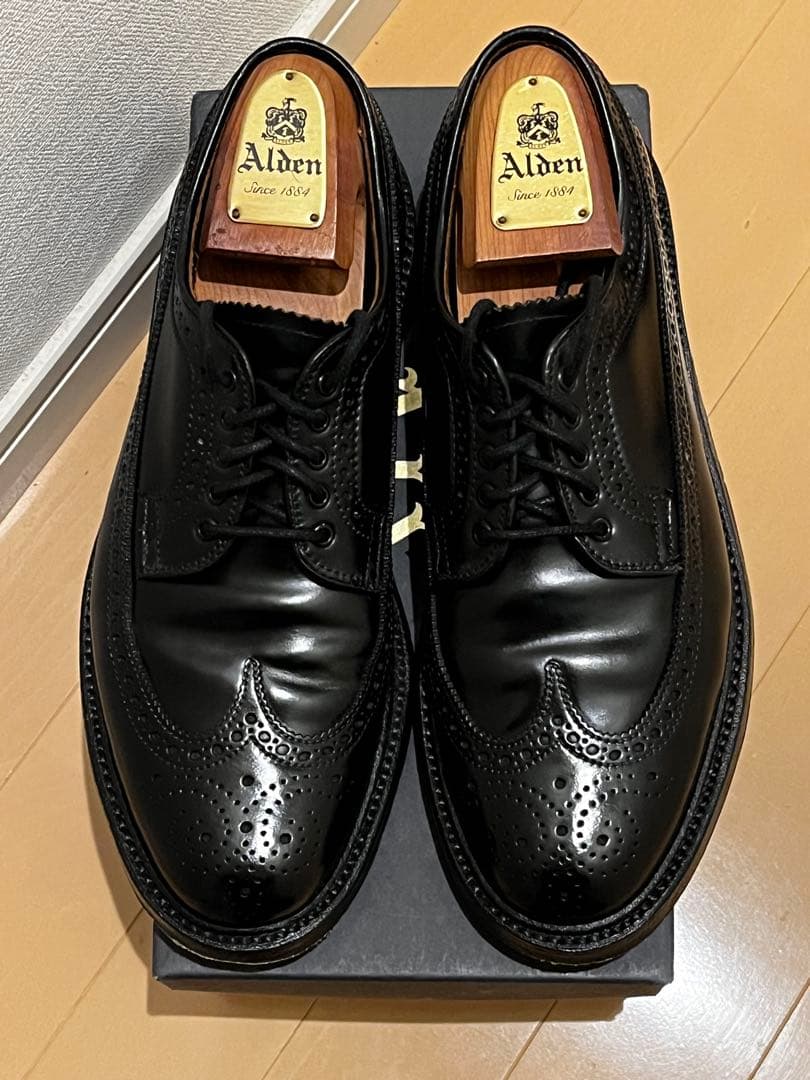 Alden コードバン ロングウイングチップ 8D