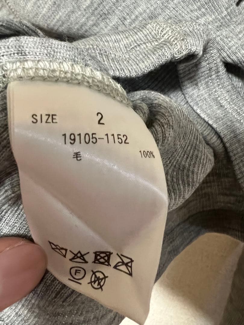 CLANE クラネ WOOL RIB HOODED TIGHT TOPS