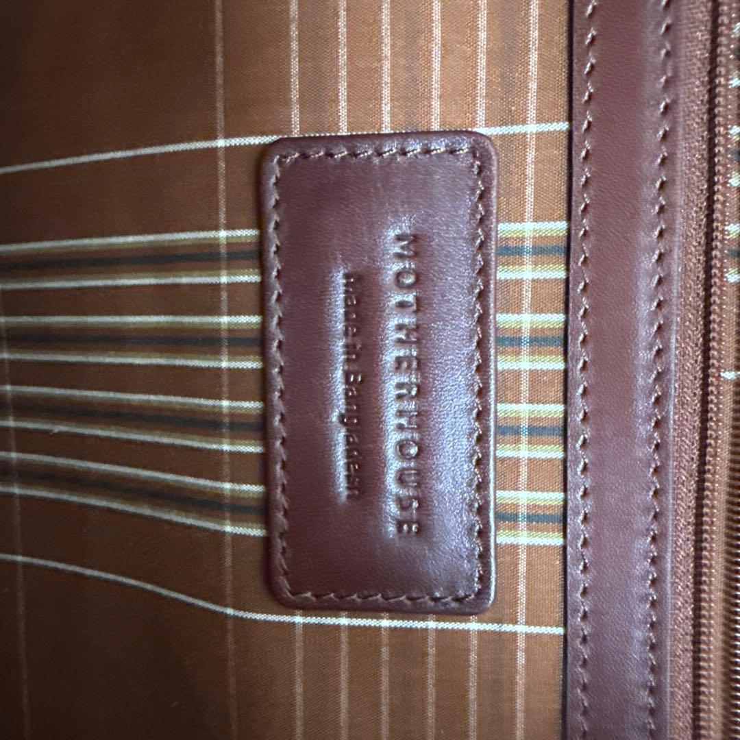 t*o様 ダークブラウン レザー トートバッグ Motherhouse マザーハ