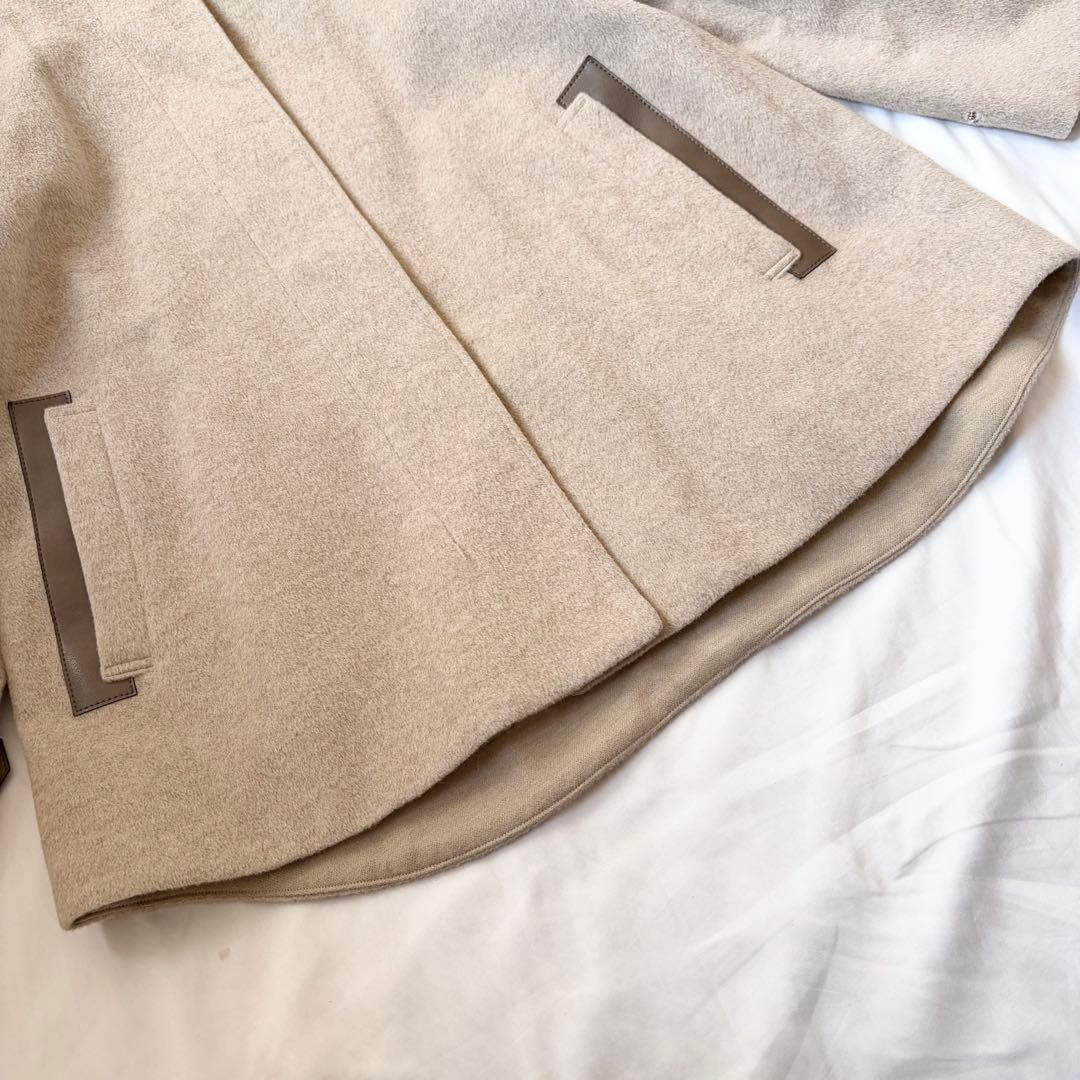 最高級 アンゴラウール Ａラインショートコート K.T キヨコ タカセ ベージュ