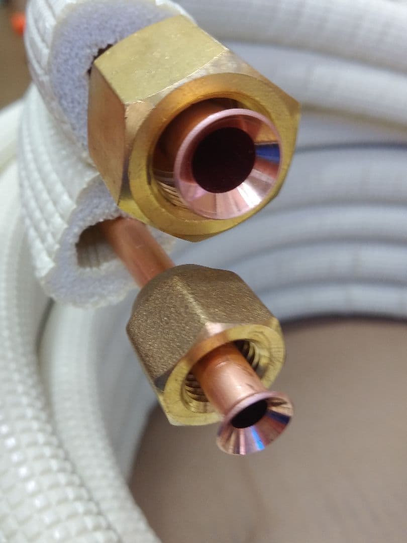 6m◆エアコン配セット◆2分３分フレア加工済◆VVF、非粘着テープ2個◆新品