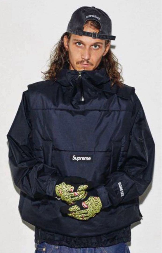 【Supreme】ベスト ゴアテックス 黒 WINDSTOPPER(O0008)