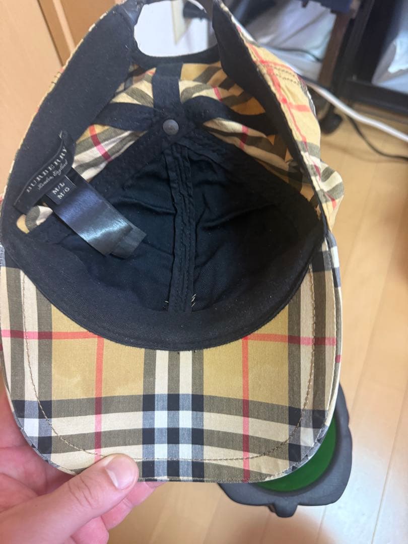 Burberry チェック柄 ベースボールキャップ M/L