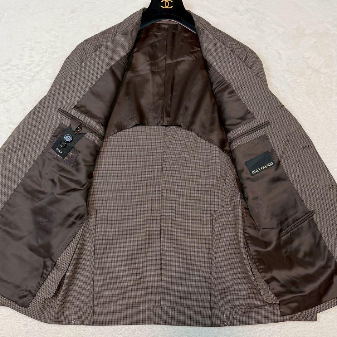 新品 XLサイズ カノニコ ONLY PREMIO スーツ セットアップ 千鳥