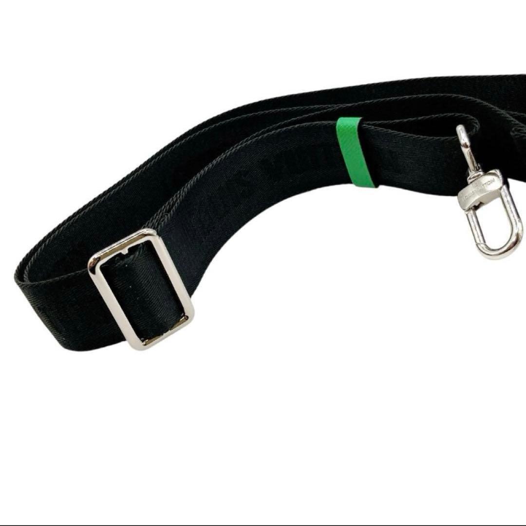 極美品✨LOUIS VUITTON ショルダーストラップ　ブラック　グリーン