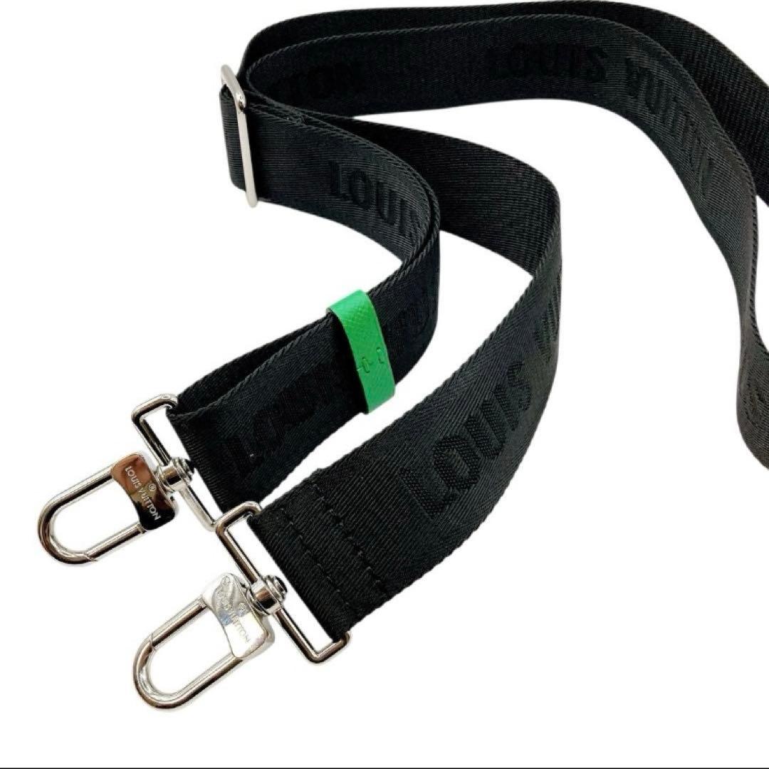 極美品✨LOUIS VUITTON ショルダーストラップ　ブラック　グリーン