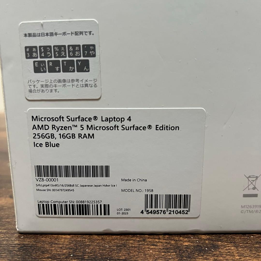 Windowsノート本体 Microsoft Surface Laptop 4 16GB Ryzen 5