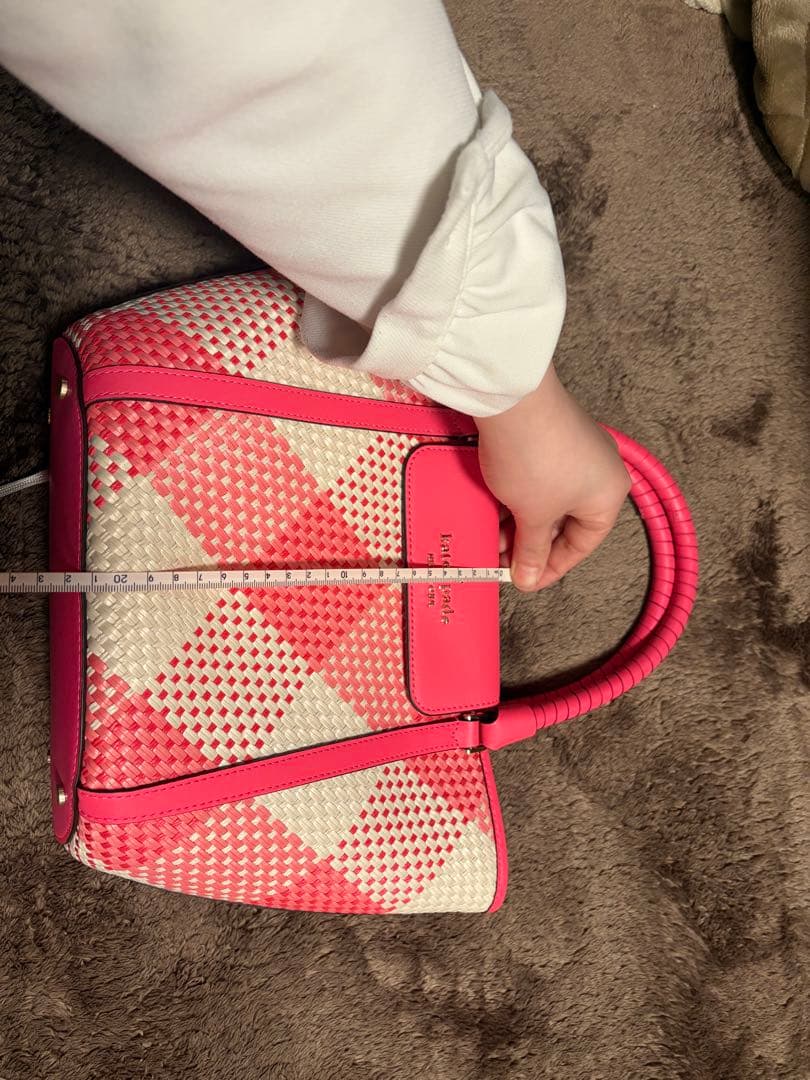 kate spade かごバッグ ピンク