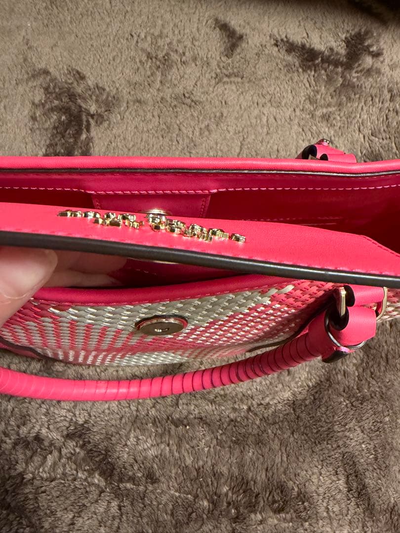 kate spade かごバッグ ピンク