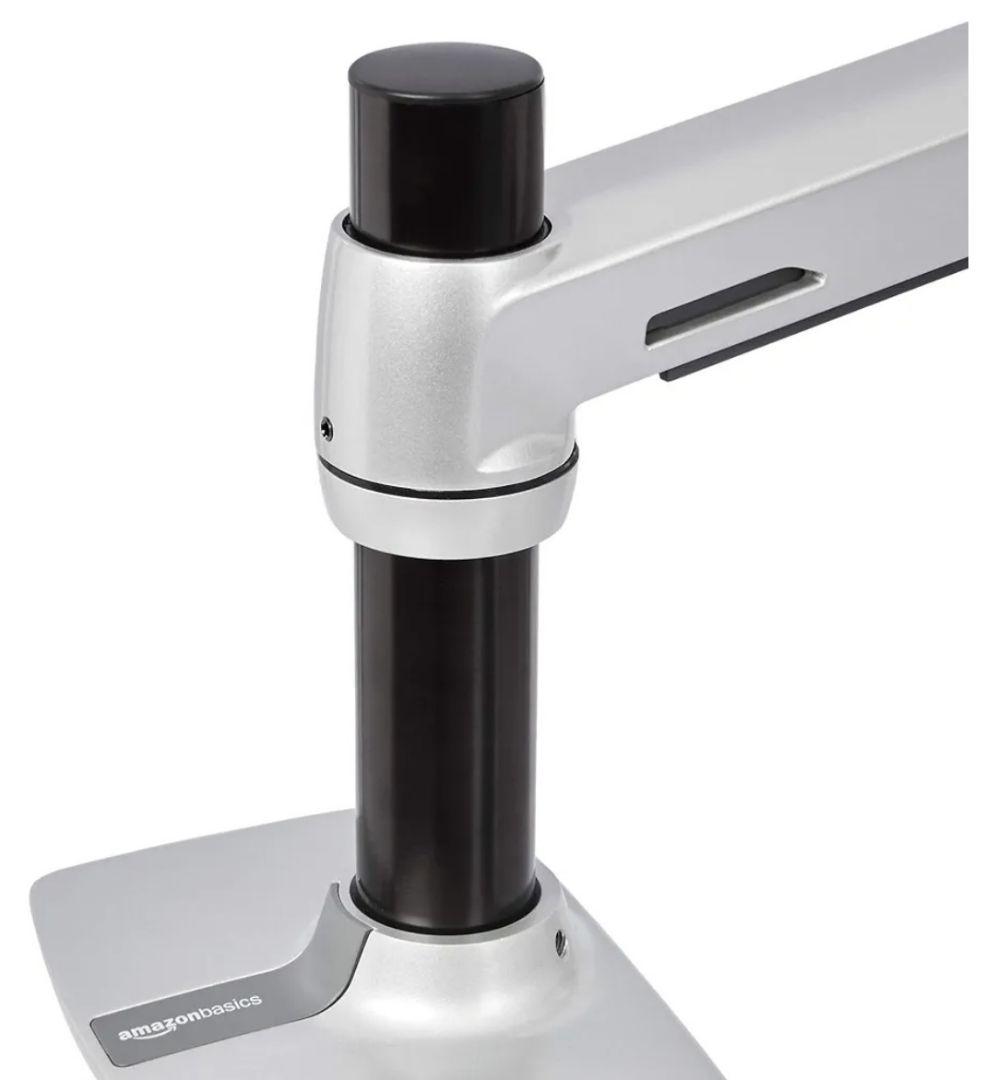 Amazonベーシック シングルアームモニタースタンド アルミ シルバー