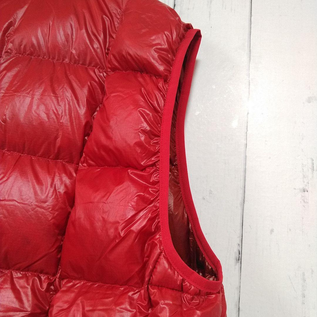 ほぼ新品　モンベル　スペリオダウンベスト　軽量　羽毛　800FP　赤　XL