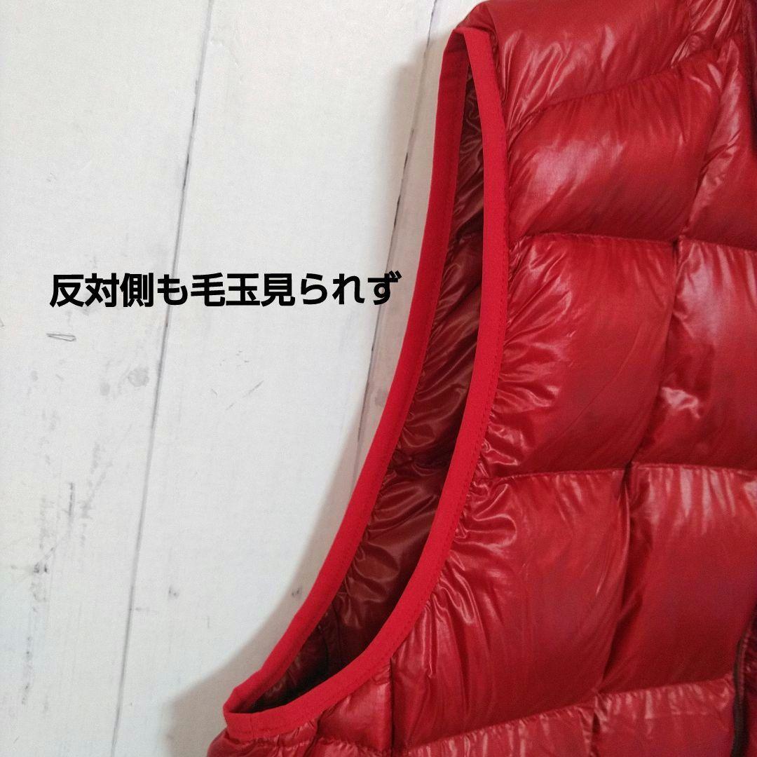 ほぼ新品　モンベル　スペリオダウンベスト　軽量　羽毛　800FP　赤　XL