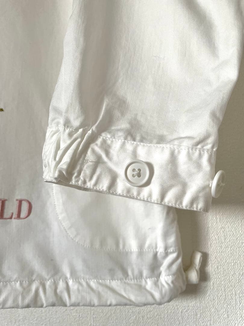 m*a様 ワンダフルワールド　蔦薔薇刺繍　プルオーバー　シロ